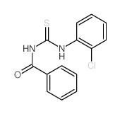 Benzamide, N-[[ (2-chlorophenyl)amino]thioxomethyl]- Structure
