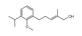 (E)-5-(3-isopropyl-2-methoxyphenyl)-2-methylpent-2-en-1-ol Structure