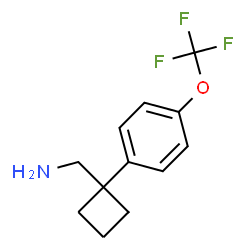 (1-(4-(trifluoromethoxy)phenyl)cyclobutyl)methanamine hydrochloride Structure