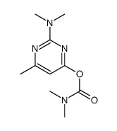 2-(二甲基氨基)-6-甲基嘧啶-4-二甲基氨基甲酸酯结构式