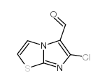 6-氯咪唑并[2,1-b][1,3]噻唑-5-甲醛结构式