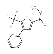 4-苯基-5-三氟甲基噻吩-2-羧酸甲酯结构式