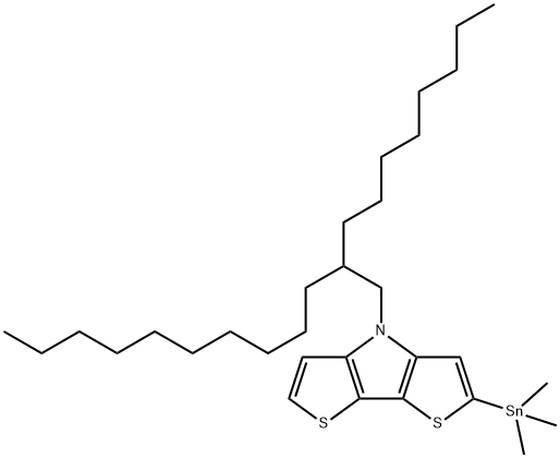 4-(2-butyloctyl)-2-(trimethylstannyl)-4H-dithieno[3,2-b:2',3'-d]pyrrole Structure