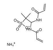 ammonium 1,1-bis(acrylamido)- 2-methylpropane-2-sulfonate Structure
