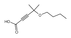 4-n-butoxy-4-methylpentanoic acid结构式