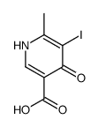 5-碘-6-甲基-4-氧代-1,4-二氢吡啶-3-羧酸结构式