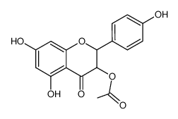 3-acetoxy-4',5,7-trihydroxyflavanone Structure