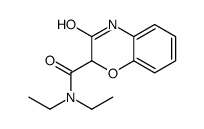 N,N-diethyl-3-oxo-4H-1,4-benzoxazine-2-carboxamide结构式
