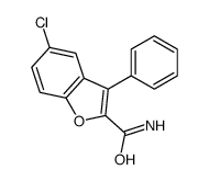 5-Chloro-3-phenylbenzofuran-2-carboxamide结构式