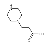 3-哌嗪-1-基丙酸结构式