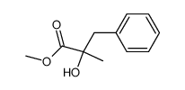 methyl 2-hydroxy-2-methyl-3-phenylpropanoate结构式
