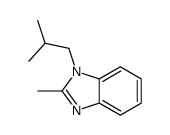 (9ci)-2-甲基-1-(2-甲基丙基)-1H-苯并咪唑结构式
