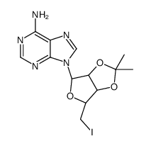 5'-DEOXY-2',3'-O-ISOPROPYLIDENE-5'-IODO-ADENOSINE结构式
