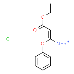 3-Amino-3-phenoxy-acrylic acid ethyl ester HCl结构式