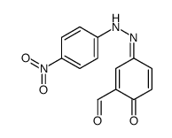 3-[(4-nitrophenyl)hydrazinylidene]-6-oxocyclohexa-1,4-diene-1-carbaldehyde结构式