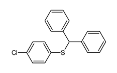Benzhydryl p-chlorofenyl sulfide Structure