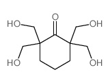 2,2,6,6-四(羟基甲基)环己酮结构式