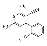 2,6-二氨基-4-(2-溴苯基)-4H-硫代吡喃-3,5-二甲腈结构式