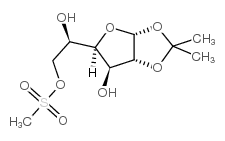 1,2-O-Isopropylidene-6-methyl-sulfonyl-α-D-glucofuranose结构式