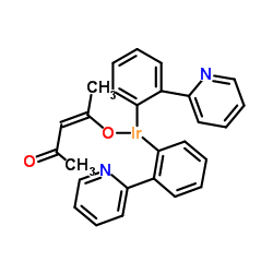 Acetylacetonatobis(2-phenylpyridine)iridium Structure