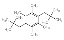 Benzene, 1,2,4,5-tetramethyl-3,6-dineopentyl- Structure