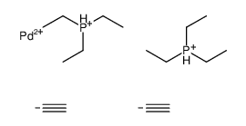 ethyne,palladium(2+),triethylphosphanium Structure