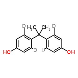 4,4'-Propane-2,2-diyldi(3,5-2H2)phenol Structure