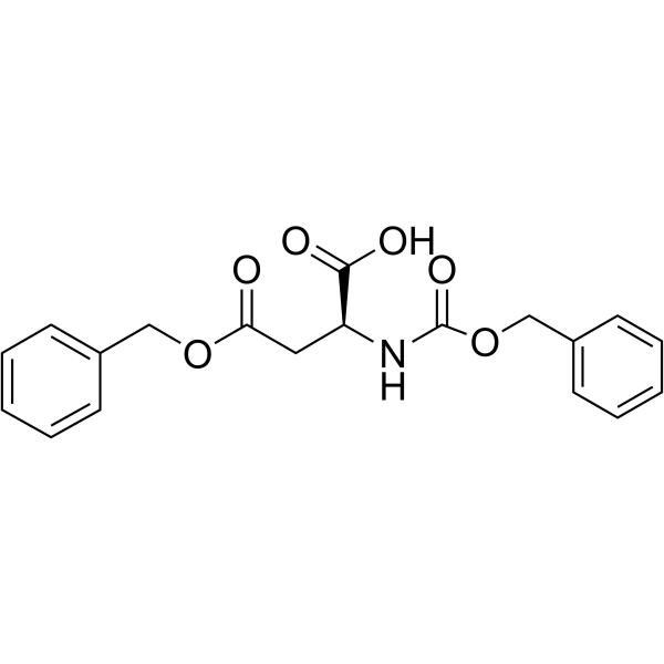Cbz-L-天冬氨酸-4-苄酯结构式