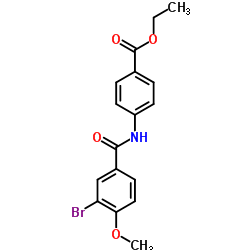 Ethyl 4-[(3-bromo-4-methoxybenzoyl)amino]benzoate结构式