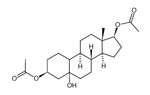 Oestran-3α,5β,17β-triol-3,17-diacetat结构式