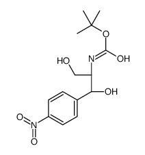 (1R,2R)-(-)-N-Boc-2-氨基-1-(4-硝基苯基)-1,3-丙二醇结构式