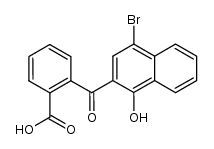 2-(4-bromo-1-hydroxy-[2]naphthoyl)-benzoic acid结构式