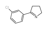 5-(3-氯苯基)-3,4-二氢-2H-吡咯结构式