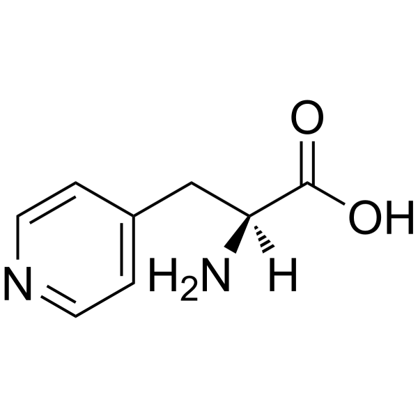 L-3-(4-吡啶基)-丙氨酸结构式