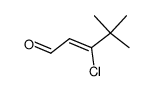 3-chloro-4,4-dimethylpent-2-enal结构式