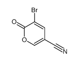 3-溴-2-氧代-2H-吡喃-5-甲腈结构式