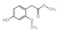 2-(4-羟基-2-甲氧基苯基)乙酸甲酯结构式