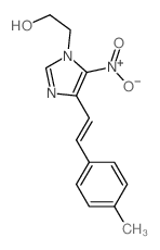 1H-Imidazole-1-ethanol,4-[2-(4-methylphenyl)ethenyl]-5-nitro-结构式