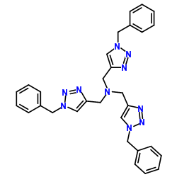 Tris(benzyltriazolylmethyl)amine structure