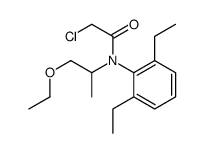 2-chloro-N-(2,6-diethylphenyl)-N-(1-ethoxypropan-2-yl)acetamide结构式