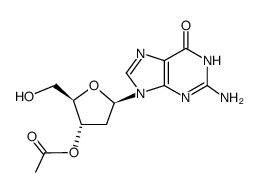 3'-O-ACETYL-2'-DEOXYGUANOSINE结构式