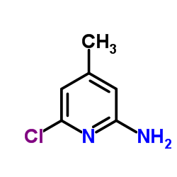 2-氨基-6-氯-4-甲基吡啶结构式