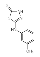 5-M-甲苯基氨基-[1,3,4]噻二唑-2-硫醇结构式