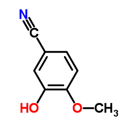 3-Hydroxy-4-methoxybenzonitrile Structure