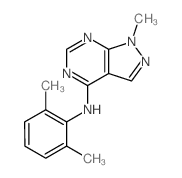 N-(2,6-dimethylphenyl)-9-methyl-2,4,8,9-tetrazabicyclo[4.3.0]nona-1,3,5,7-tetraen-5-amine Structure