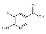 6-Amino-5-iodo-nicotinic acid structure