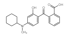 2-[4-(环己基甲基氨基)-2-羟基苯甲酰基]苯甲酸结构式