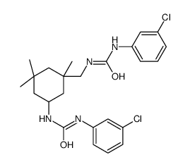 1-(3-chlorophenyl)-3-[3-[[(3-chlorophenyl)carbamoylamino]methyl]-3,5,5-trimethylcyclohexyl]urea结构式