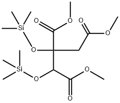 1,2-Bis(trimethylsiloxy)-1,2,3-propanetricarboxylic acid trimethyl ester Structure