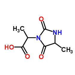 2-(4-甲基-2,5-二氧代-2,5-二氢-1H-咪唑-1-基)丙酸结构式